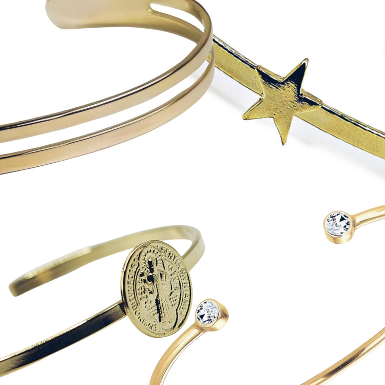 Pulseras de Enchape de Oro