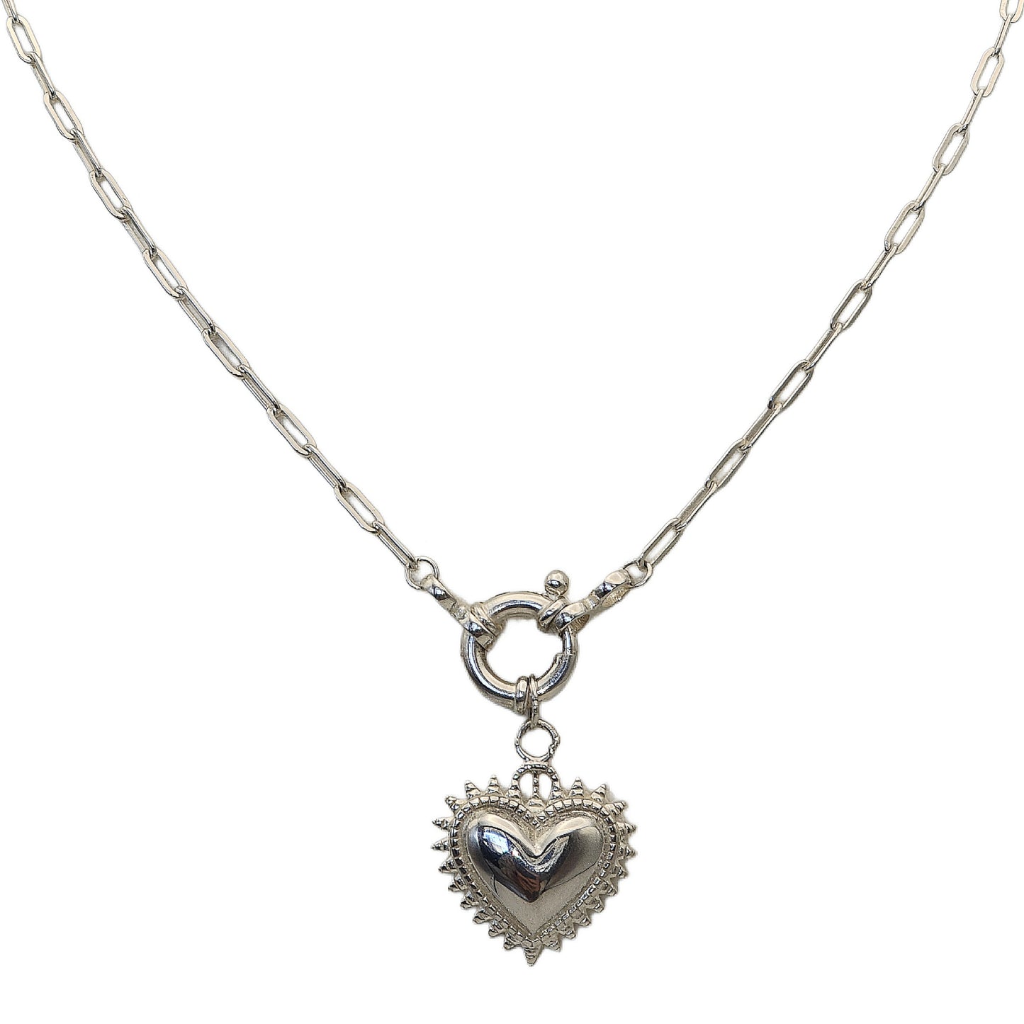 COLLAR SAGRADO CORAZÓN SILVER