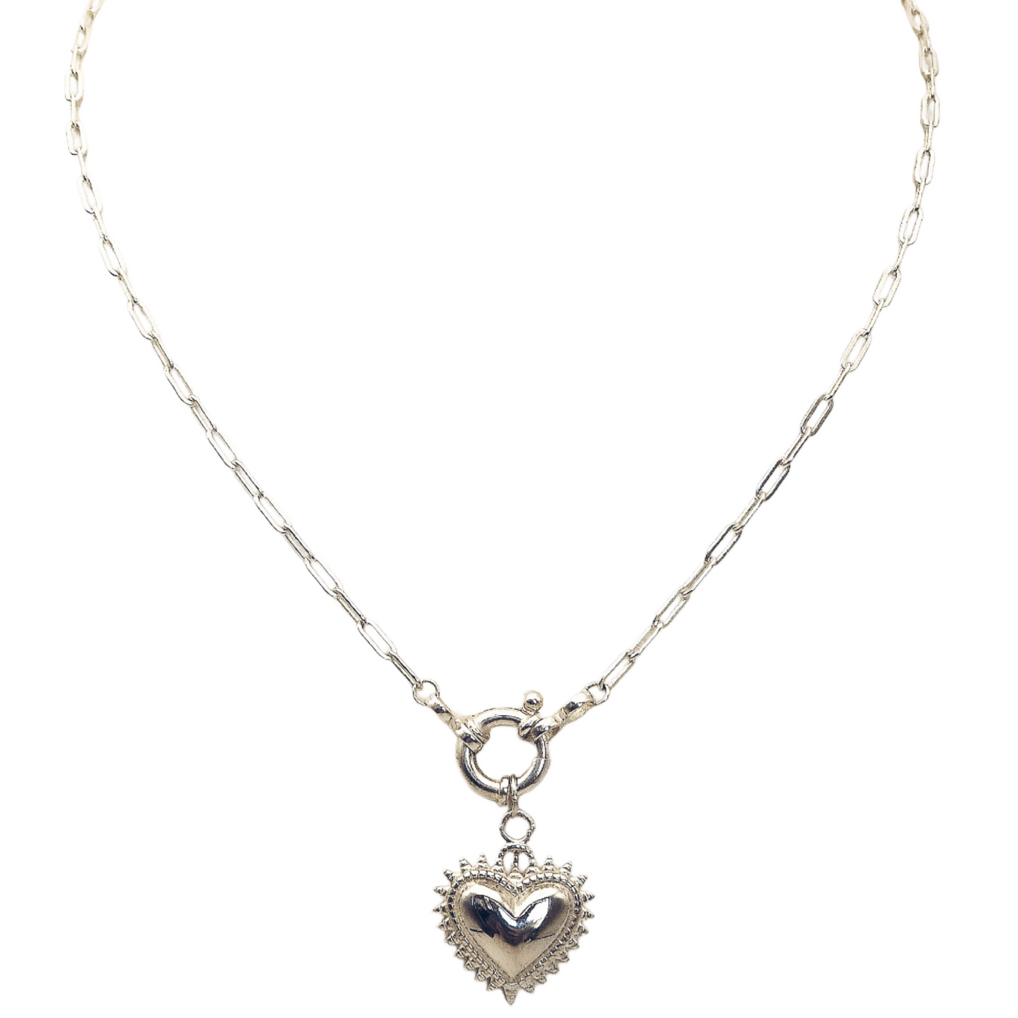 COLLAR SAGRADO CORAZÓN SILVER