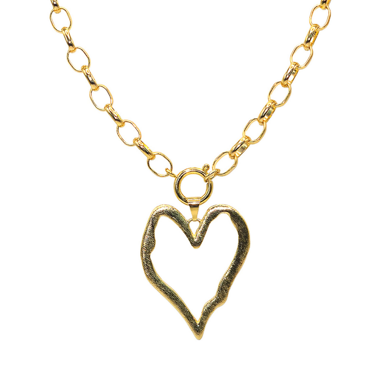 COLLAR PIN HEART GOLD