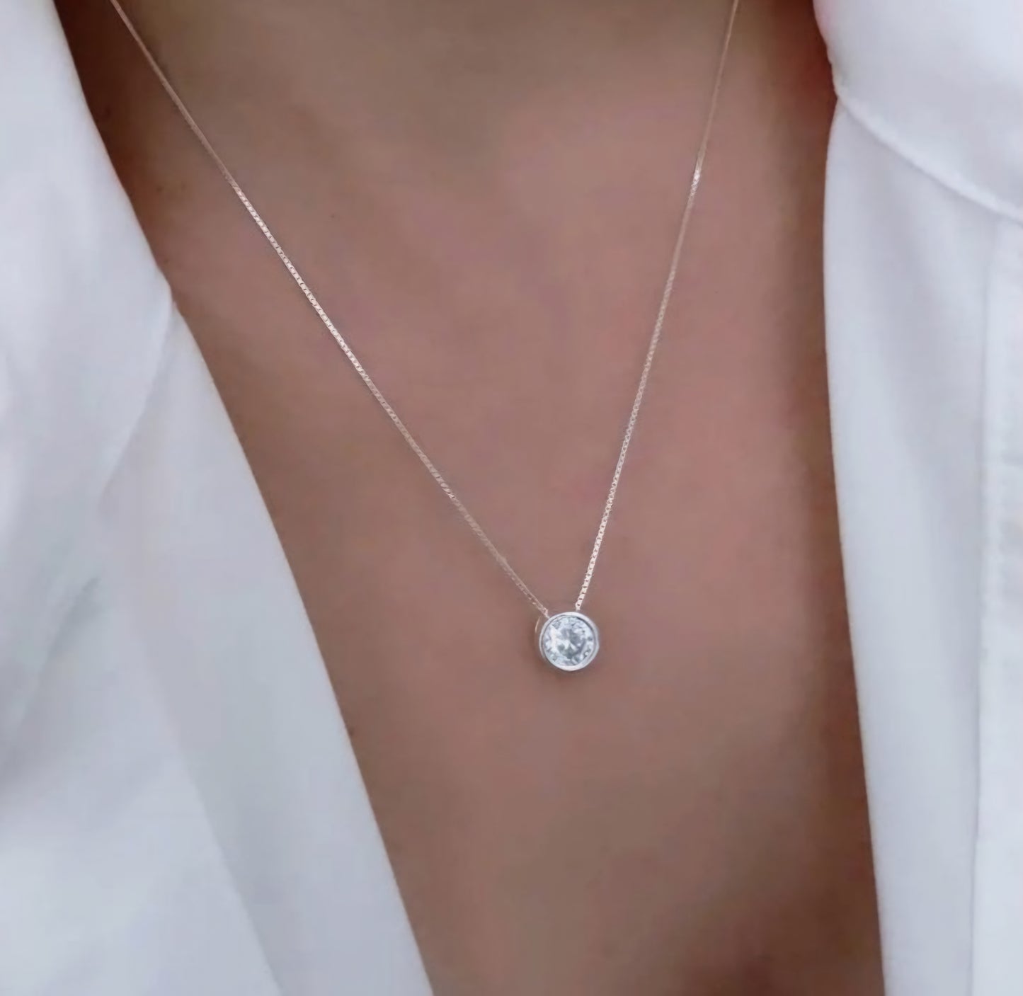 COLLAR LIGHT CIRCLE SILVER