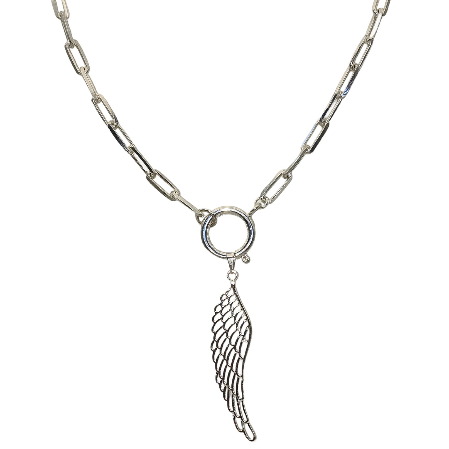 COLLAR CHAIN ANGEL SILVER