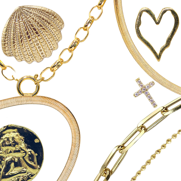 Collares de Enchape de Oro