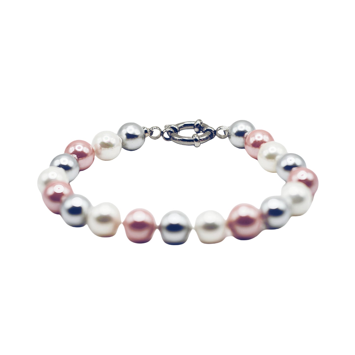 PULSERA PEARL ROUSE & GREY