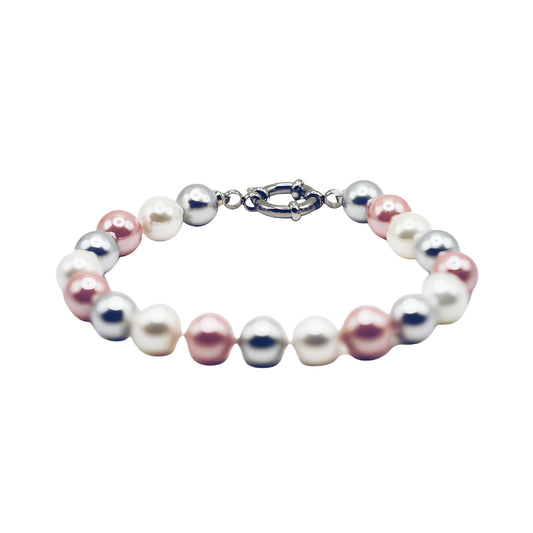 PULSERA PEARL ROUSE & GREY