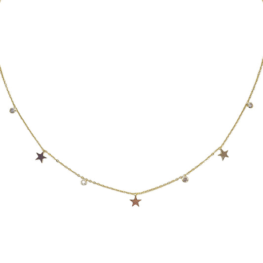 COLLAR POSITIVES SPARKLES GOLD