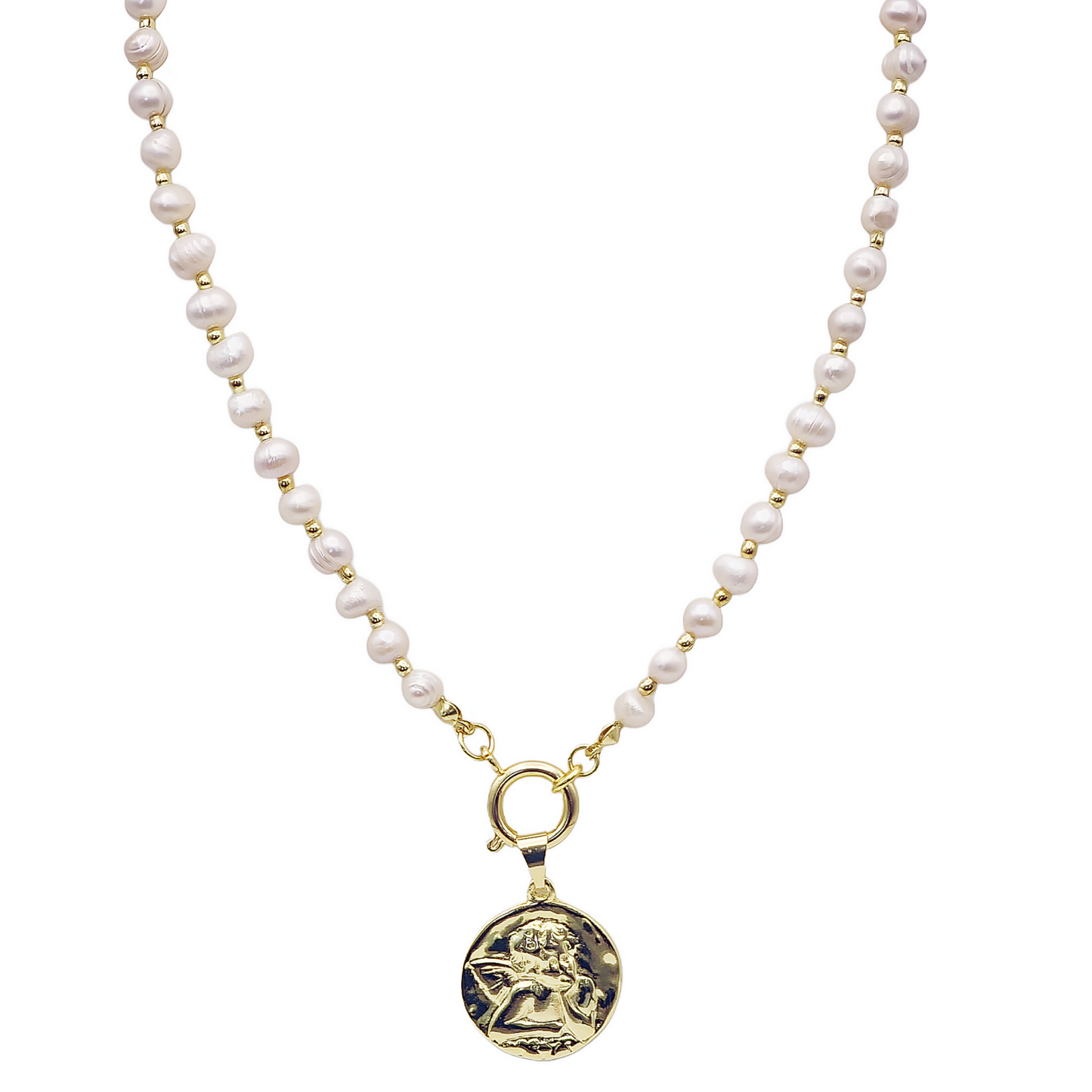 COLLAR ANGEL PEARL GOLD