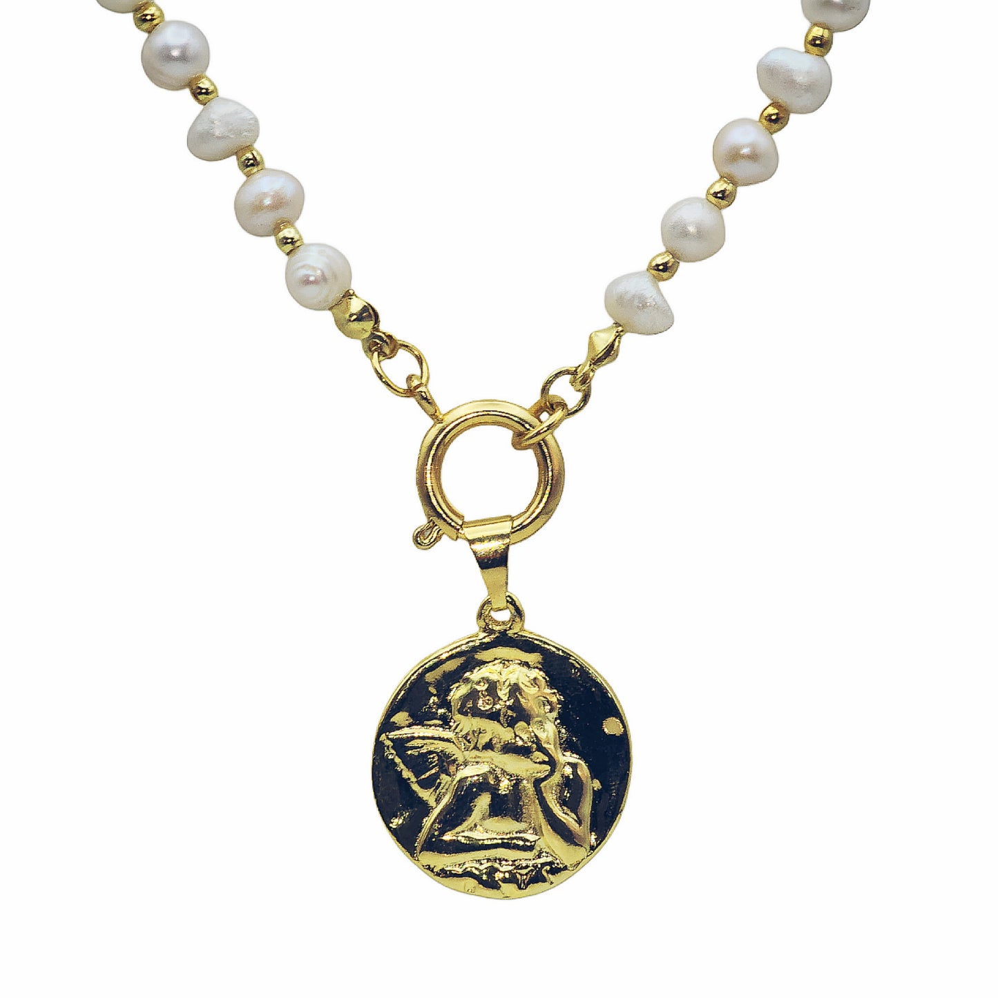 COLLAR ANGEL PEARL GOLD