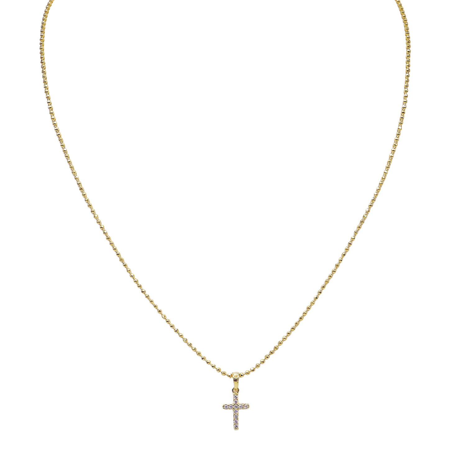 CADENA CRUZZI CIRCON GOLD
