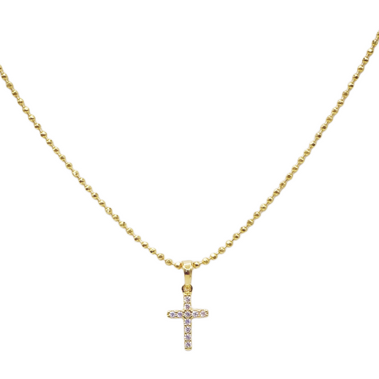 CADENA CRUZZI CIRCON GOLD