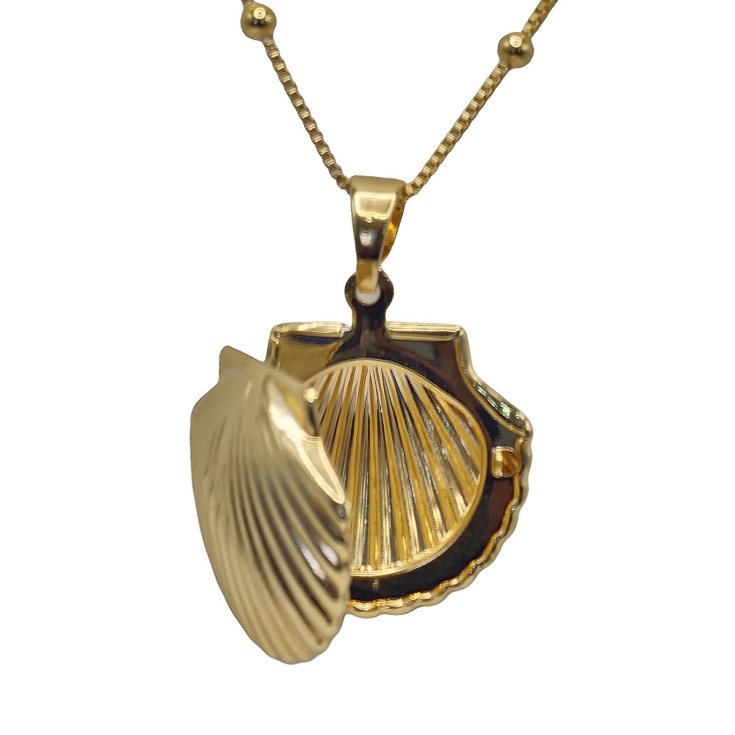 COLLAR RELICARIO SHELL GOLD